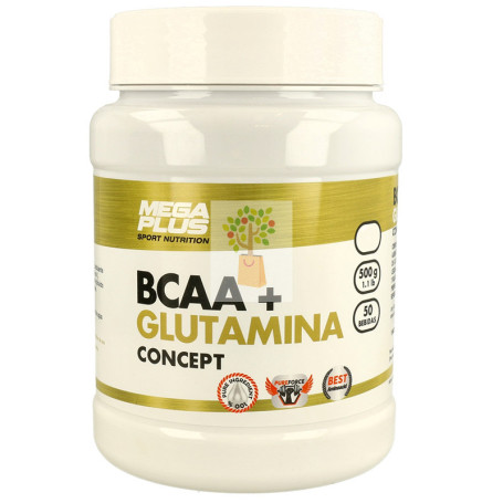 BCAA + GLUTAMINA MANDARINA EXTREME PURITY 300Gr. MEGAPLUS
