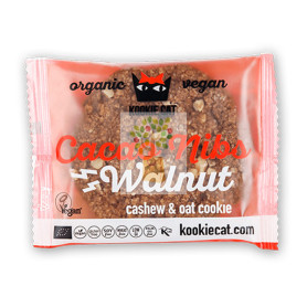 COOKIES DE SEMILLAS DE CACAO Y NUEZ 50Gr. KOOKIE CAT