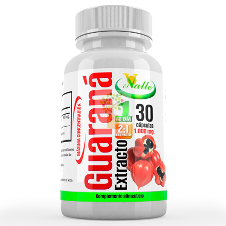 GUARANA 30 CAPSULAS EL VALLE