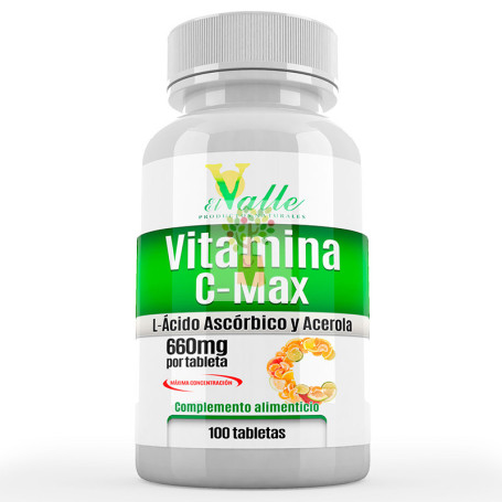 VITAMINA C Y ACEROLA 100 TABLETAS EL VALLE