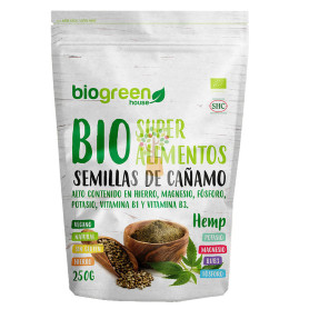 SEMILLAS DE CAÑAMO SUPERALIMENTO BIO 250Gr. BIOGREEN