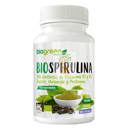 BIOSPIRULINA 180 COMPRIMIDOS BIOGREEN