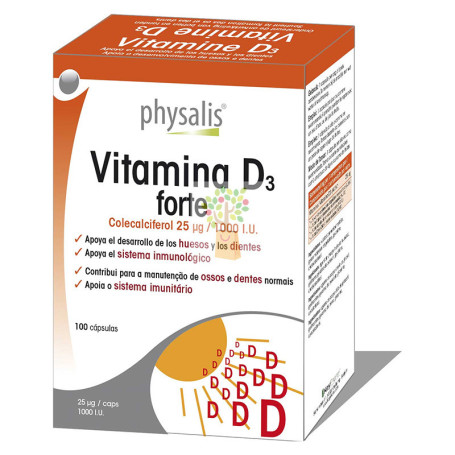 VITAMIN D3 FORTE 100 CAPSULAS PHYSALIS