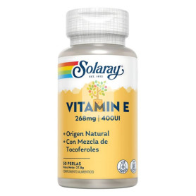 VITAMINA E 50 CAPSULAS SOLARAY