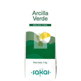 ARCILLA VERDE FINA 1KG SAKAI