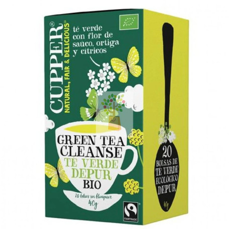 TE VERDE CON LIMON BIO 20 BOLSAS CUPPER
