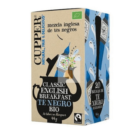 TE NEGRO CLASSIC ENGLISH BREAKFAST BIO 20 BOLSAS CUPPER