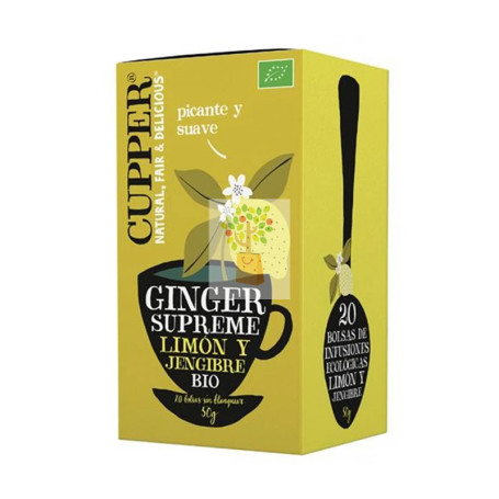 INFUSION GINGER SUPREME BIO 20 BOLSAS CUPPER