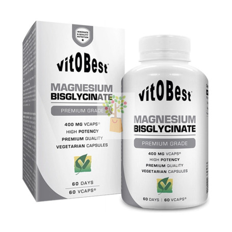 MAGNESIO BISGLICINATO 400Mg. 60 CAPSULAS VIT O BEST