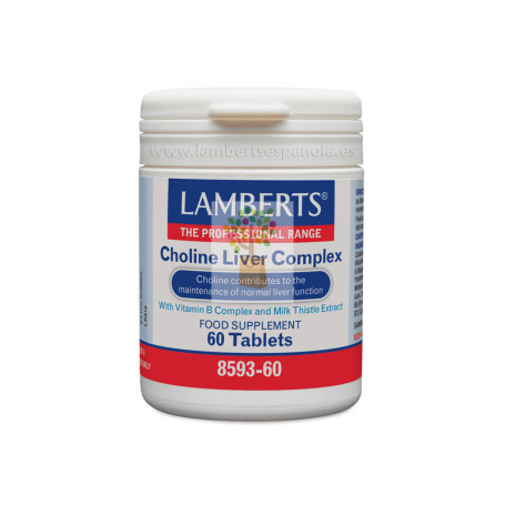 CHOLINE LIVER COMPLEX 60 TABLETAS LAMBERTS