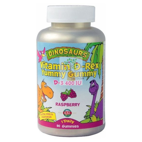REX VITAMIN D-REX D3 400UI 90 DINOS MASTICABLES KAL