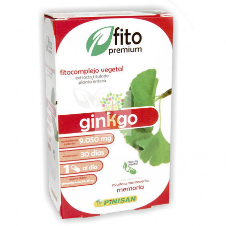 FITO PREMIUM GINKGO 30 CAPSULAS PINISAN