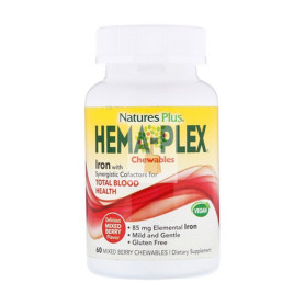 HEMA-PLEX MASTICABLE 60 COMPRIMIDOS NATURE´S PLUS