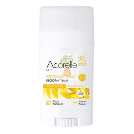 DESODORANTE BALSAMO YLANG Y PALMAROSA BIO 40Gr. STICK ACORELLE