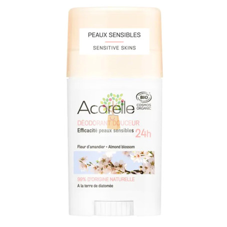 DESODORANTE EXTRA SUAVE FLOR DE ALMENDRO 45Gr. STICK ACORELLE