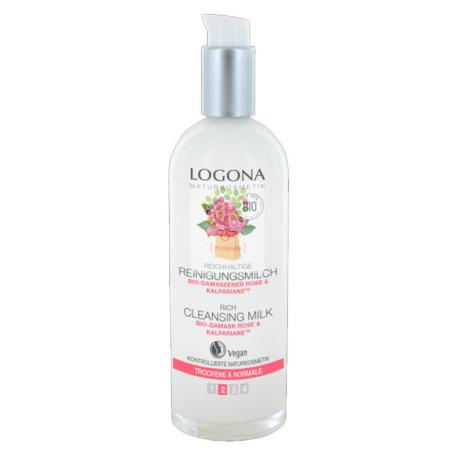 LECHE LIMPIADORA HIDRATANTE ROSAS BIO & KALPARIANE 125Ml. LOGONA