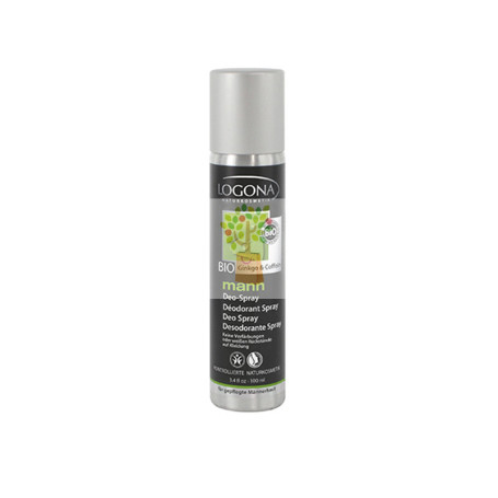 DESODORANTE SPRAY MANN GINKGO & CAFEINA BIO 100Ml. LOGONA