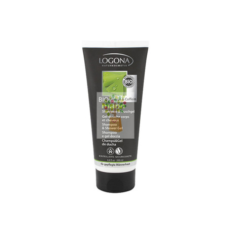 GEL DUCHA & CHAMPU MANN GINKGO & CAFEINA BIO 200Ml. LOGONA