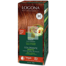 COLORANTE VEGETAL 040 COBRE INTENSO HENNA BIO 2x50Gr. LOGONA