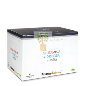 GLUTAMINA, RIBOSA Y MSM 15 STICKS PRISMA PREMIUM