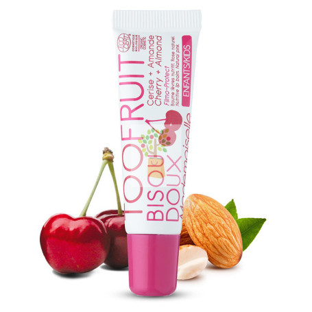 BALSAMO LABIAL BRILLO CEREZA Y ALMENDRAS 10Ml. TOOFRUIT