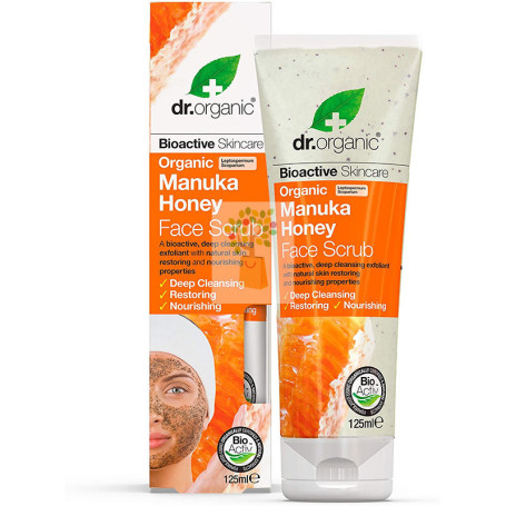 EXFOLIANTE FACIAL DE MIEL DE MANUKA 125Ml. DR. ORGANIC