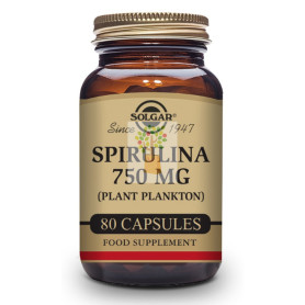 SPIRULINA VEGETARIAN 80 CAPSULAS SOLGAR