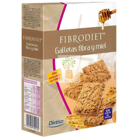 GALLETAS DE FIBRA Y MIEL 400G DIETISA