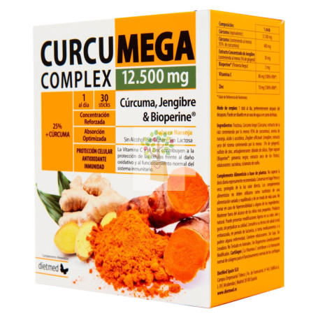 CURCUMEGA COMPLEX 12.500Mg. 30 STICKS DIETMED