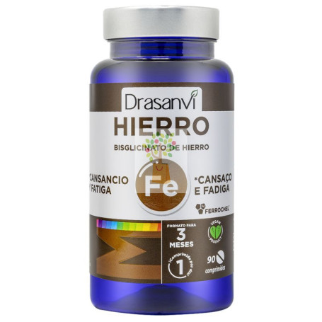 HIERRO BISGLICINATO FERROCHEL 90 COMPRIMIDOS DRASANVI