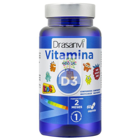 VITAMINA D3 KIDS 60 COMPRIMIDOS DRASANVI