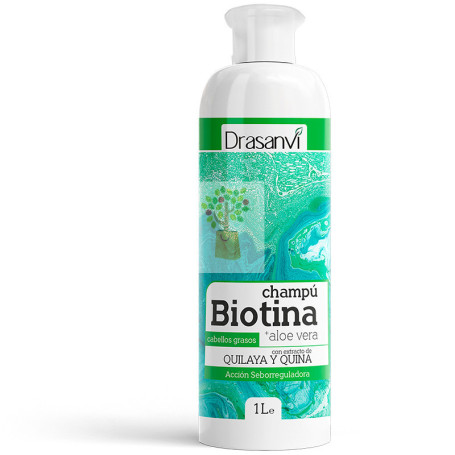 CHAMPU BIOTINA Y ALOE VERA CABELLO GRASO 1Lt. DRASANVI