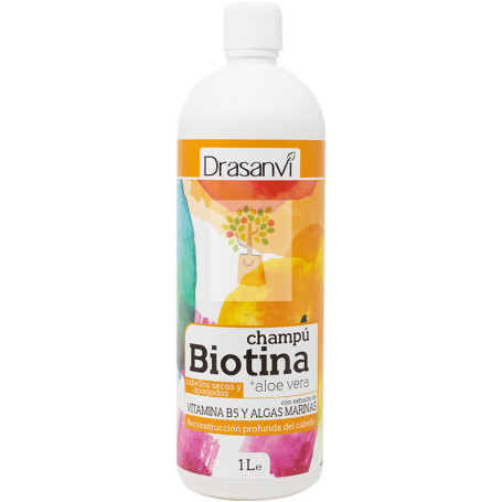 CHAMPU BIOTINA Y ALOE VERA CABELLO SECO 1Lt. DRASANVI