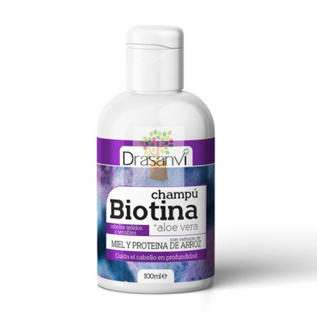 CHAMPU BIOTINA Y ALOE VERA CABELLO TEÑIDO 100Ml. DRASANVI