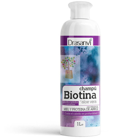 CHAMPU BIOTINA Y ALOE VERA CABELLO TEÑIDOS 1Lt. DRASANVI
