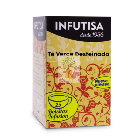 INFUSIÓN DE TÉ VERDE DESTEINADO 25 FILTROS INFUTISA