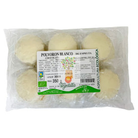 BIO POLVORONES ESPELTA CHOCOLATE BLANCO CPAEN 350GR VEGETALIA