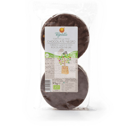 BIO TORTITAS DE MAIZ CON CHOCOLATE NEGRO 95GR VEGETALIA