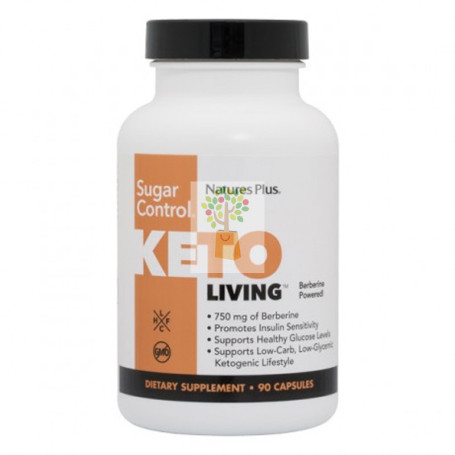 KETO LIVING SUGAR CONTROL 90 CAPSULAS NATURE´S PLUS