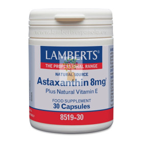 ASTAXANTINA CON VITAMINA E 30 CAPSULAS LAMBERTS