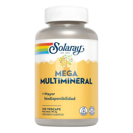 MEGA MULTI MINERAL 120 CAPSULAS SOLARAY