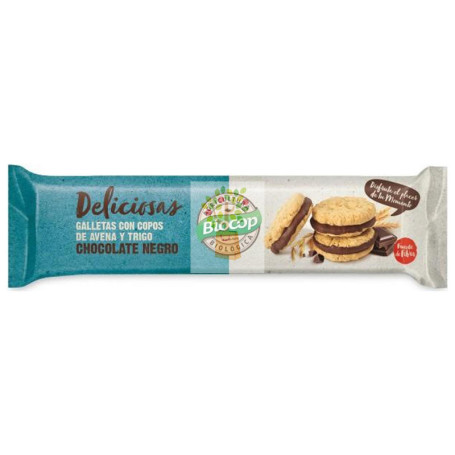 GALLETAS RELLENAS DE CHOCOLATE NEGRO 150Gr. BIOCOP
