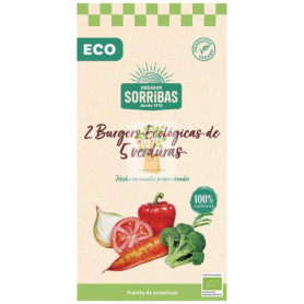 HAMBURGUESA DE 5 VERDURAS 160G OBRADOR SORRIBAS