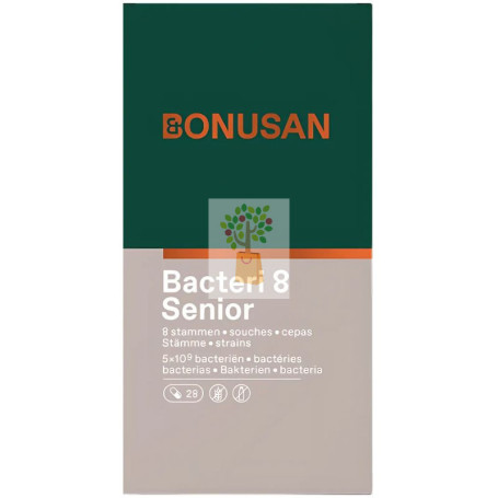 BACTERI 8 SENIOR 28 CÁPSULAS GASTRORRESISTENTES BONUSAN