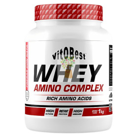 WHEY AMINO COMPLEX SABOR FRESAS CON NATA 1KG VIT.O.BEST