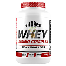 WHEY AMINO COMPLEX SABOR FRESAS CON NATA 2KG VIT.O.BEST
