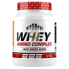WHEY AMINO COMPLEX SABOR FRESA-PLÁTANO 1KG VIT.O.BEST