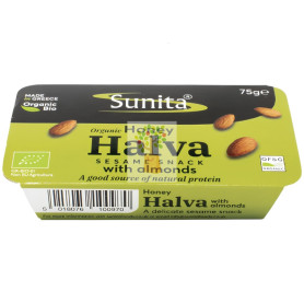 HALVA CON MIEL Y ALMENDRA BIO 75G SUNITA