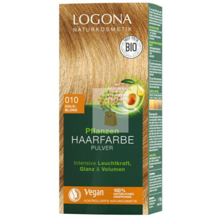 COLORANTE VEGETAL RUBIO DORADO (goldblonde) LOGONA