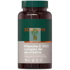 VITAMINA C-1000 COMPLEX DE ASCORBATOS 90 COMPRIMIDOS BONUSAN